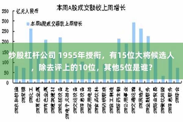 炒股杠杆公司 1955年授衔，有15位大将候选人，除去评上的10位，其他5位是谁？
