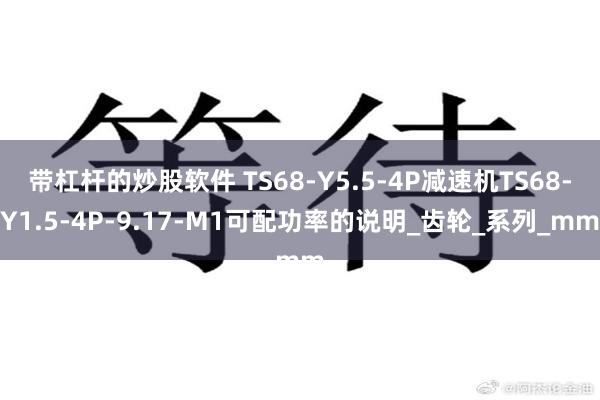 带杠杆的炒股软件 TS68-Y5.5-4P减速机TS68-Y1.5-4P-9.17-M1可配功率的说明_齿轮_系列_mm