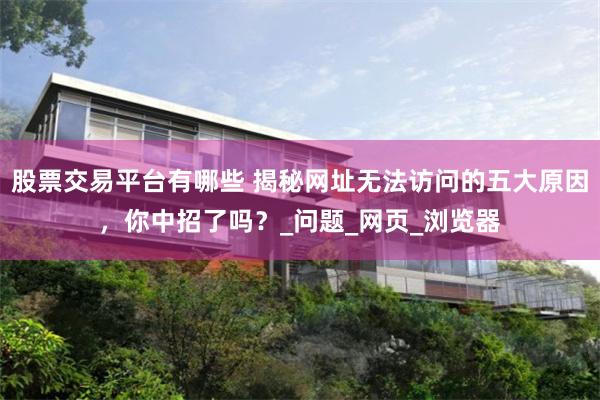 股票交易平台有哪些 揭秘网址无法访问的五大原因，你中招了吗？_问题_网页_浏览器
