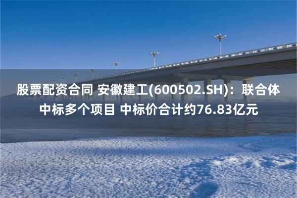 股票配资合同 安徽建工(600502.SH)：联合体中标多个项目 中标价合计约76.83亿元