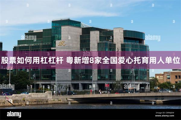 股票如何用杠杠杆 粤新增8家全国爱心托育用人单位