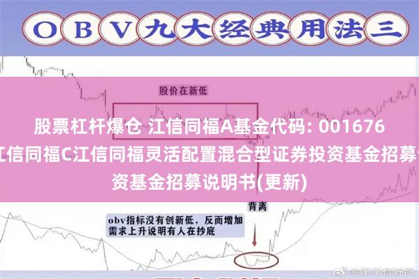 股票杠杆爆仓 江信同福A基金代码: 001676基金简称:江信同福C江信同福灵活配置混合型证券投资基金招募说明书(更新)
