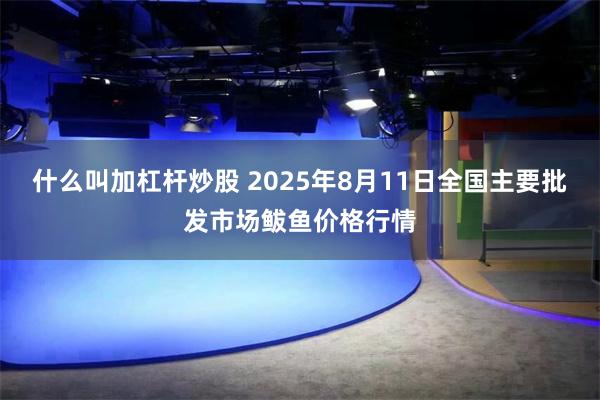 什么叫加杠杆炒股 2025年8月11日全国主要批发市场鲅鱼价格行情